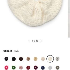 NWT Cream Knit Hair Scrunchie- Le Grande Chouchou